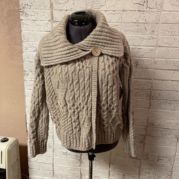 Aran Islands Knitware Wool Sweater Medium - Picture 2 of 8